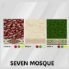 Karpet Sajadah Seven Mosquee - Gambar 2